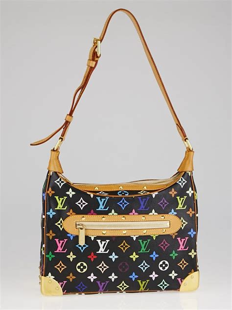 louis vuitton black monogram multicolore boulogne bag